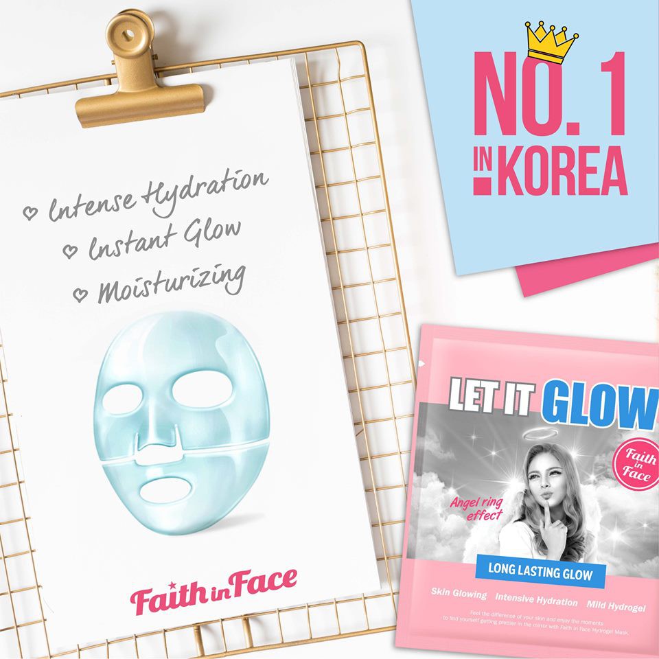 Mặt Nạ Dưỡng Ẩm Căng Bóng Da Faith In Face Let It Glow Hydrogel Mask (25g) - HSD: 17/03/2022