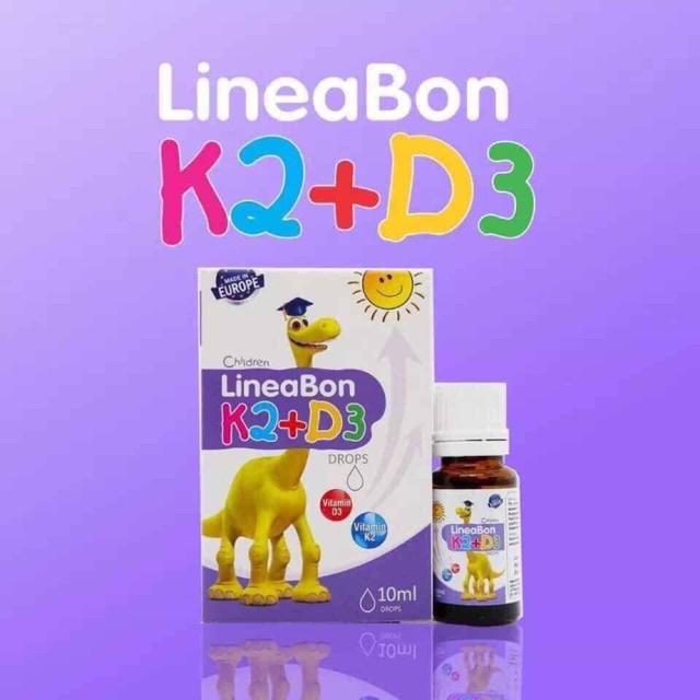 Vitamin D3 + K2 Lineabon Drops 10ml Chính Hãng