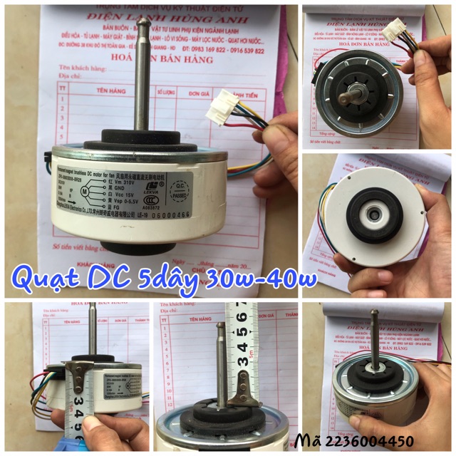 Quạt dàn lạnh pana DC 5 dây ,