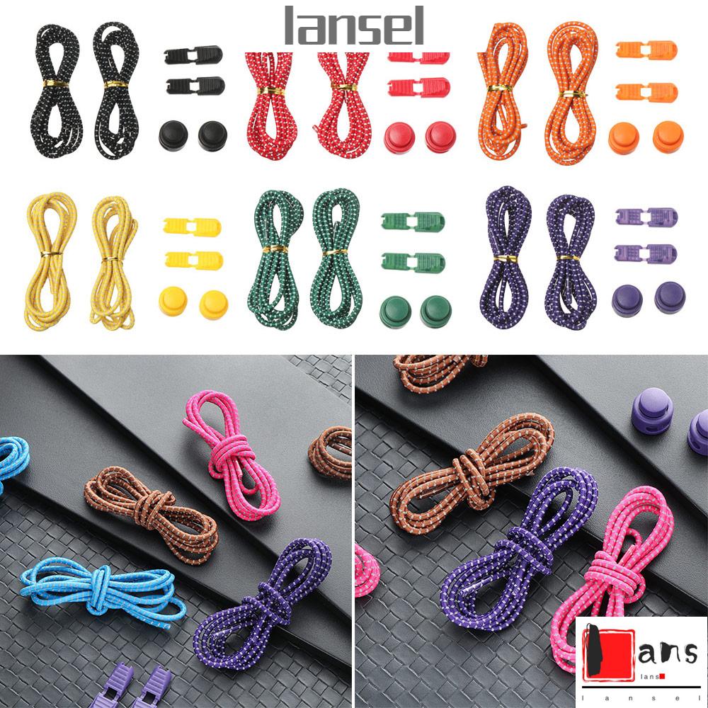 1 Cặp Dây Giày Thể Thao Đàn Hồi Nhiều Màu