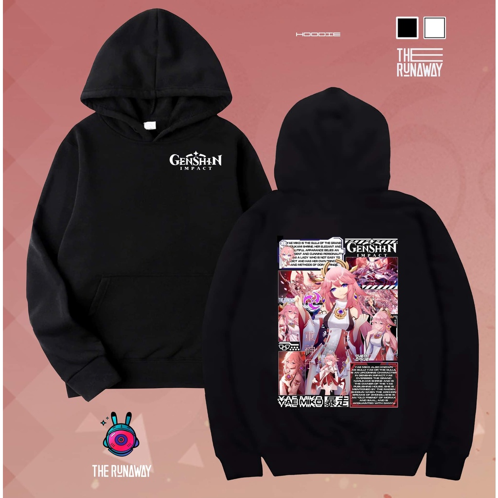 Áo Hoodie Genshin Impact: Yae Miko Nam / Nữ by The Runaway