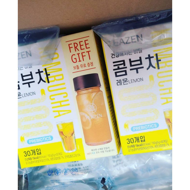 Trà hòa tan Teazen KOMBUCHA + Lemona BTS