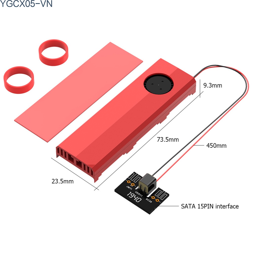 Quạt Tản Nhiệt Bằng Hợp Kim Nhôm Cứng M.2 Có Đèn Led Rgb M2 Ssd Cho Sata Nvme | BigBuy360 - bigbuy360.vn