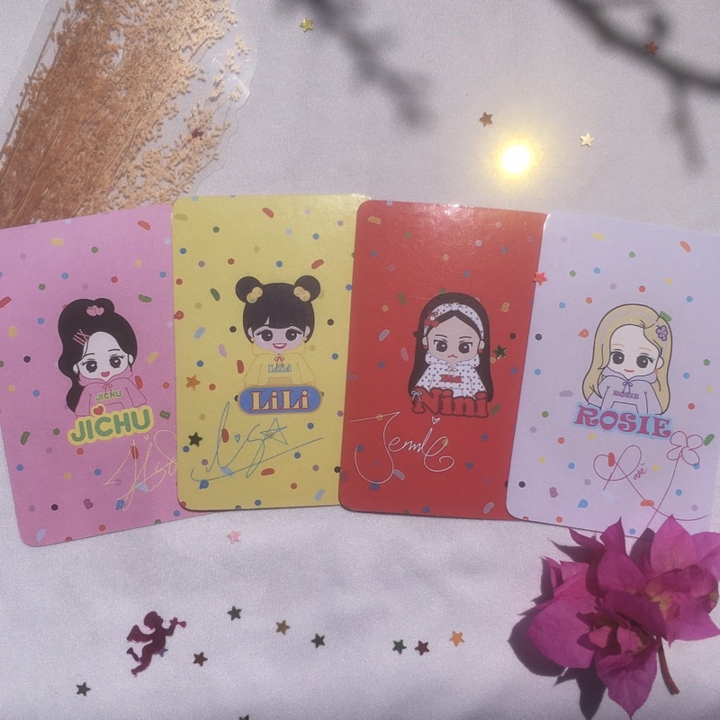 Set Ảnh Card BlackPink đợt Spring Edition | Card Jennie Rosé Jisoo Lisa