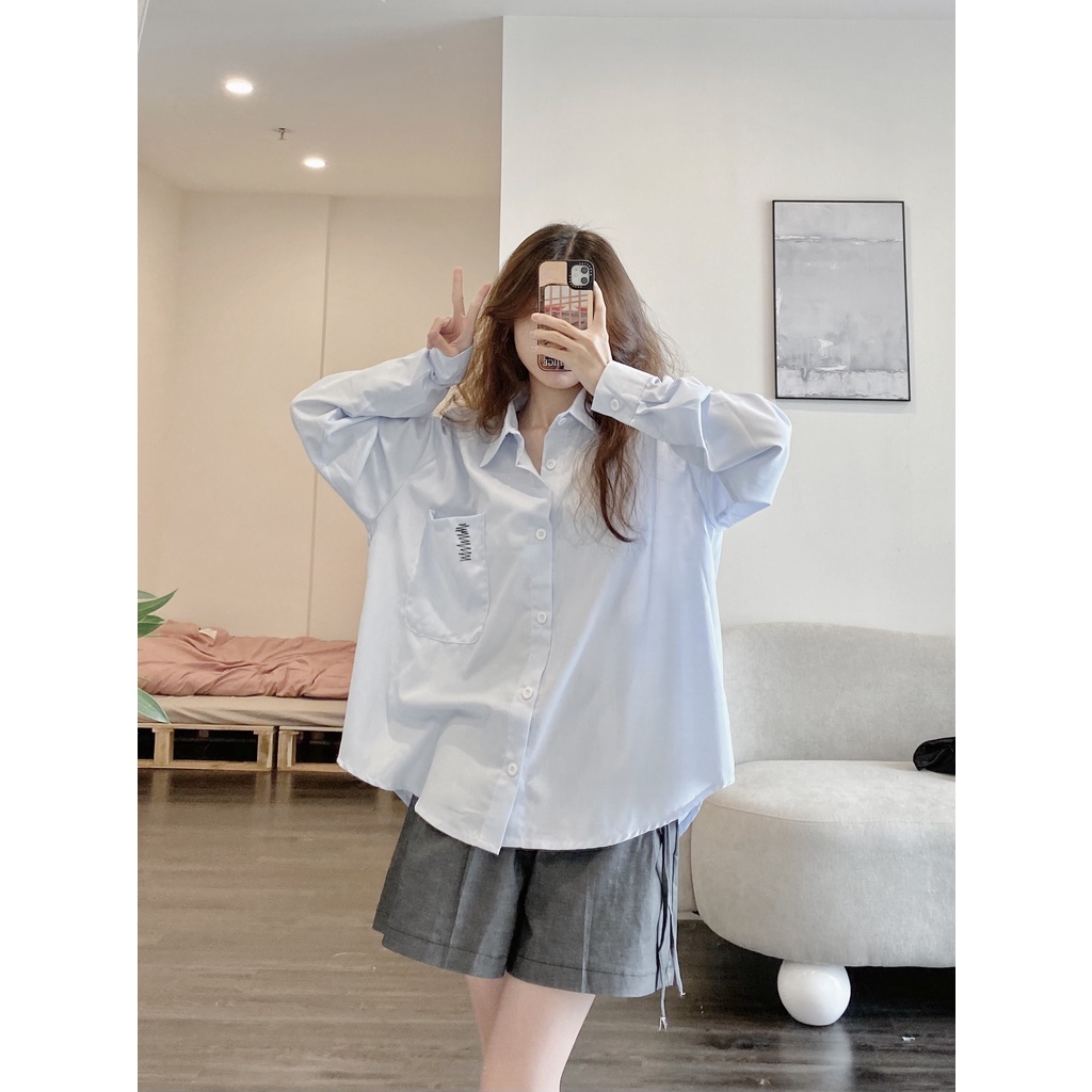 Sơ mi ulzzang oversize