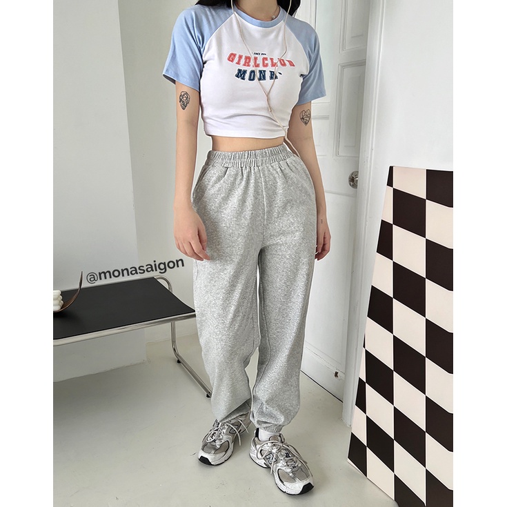 Áo croptop thun Y2K MONÁ - MCLUB
