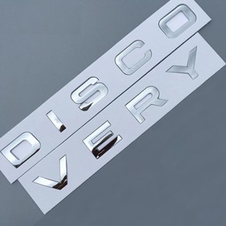 Decal chữ nổi disco very màu bạc trang trí xe ô tô