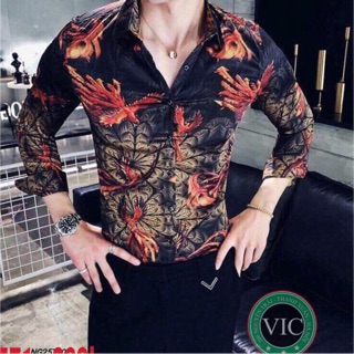 Sơ Mi lụa nam 3d cực hót 2018