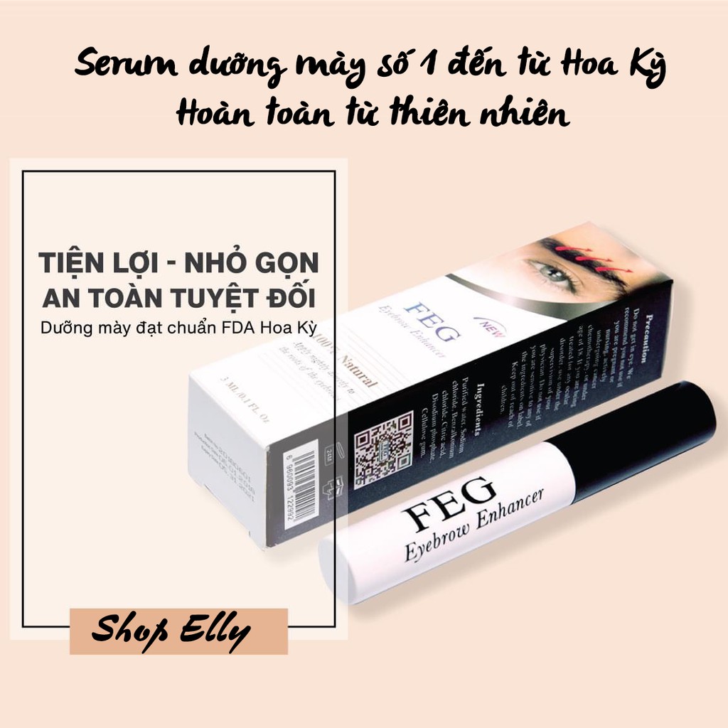 SERUM DƯỠNG MÀY FEG [CHÍNH HÃNG 100%USA] MÀY ĐEN_DÀY | BigBuy360 - bigbuy360.vn