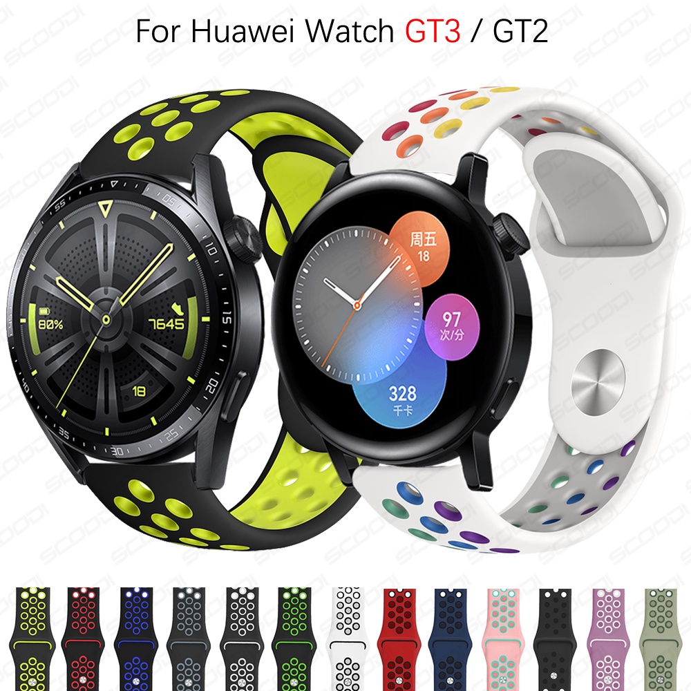 Dây đeo silicone cho đồng hồ thông minh Huawei GT3 / GT 2 2e 2Pro 42mm 46mm