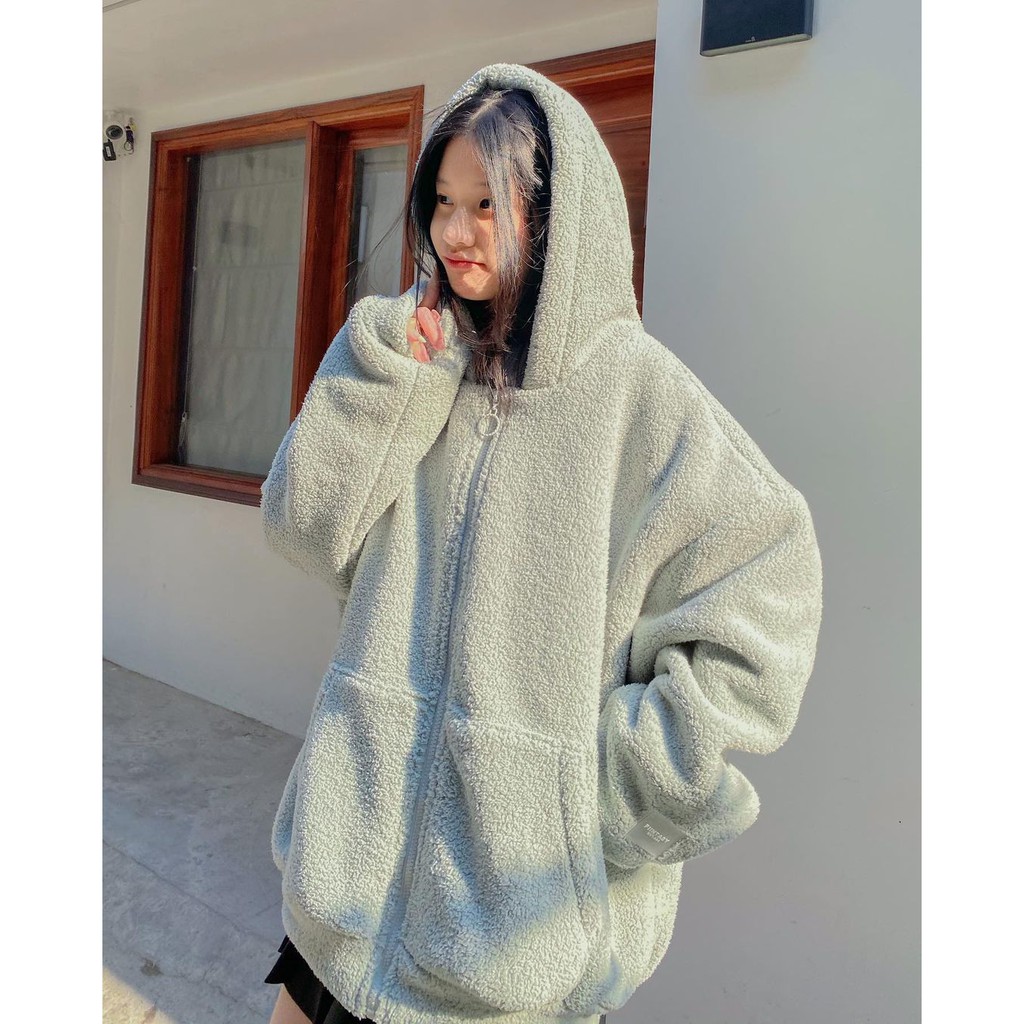 Áo khoác lông cừu có mũ FIINTASY ENT.666 - Made by Fiin | BigBuy360 - bigbuy360.vn