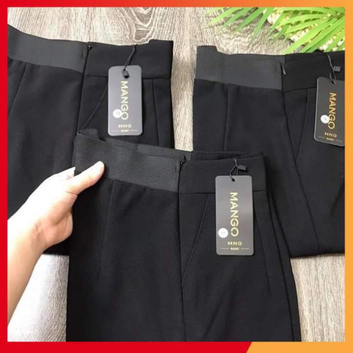 Quần baggy lưng chun ⚡️HÀNG LOẠI ĐẸP ⚡️Quần vải công sở chất vải tuyết mưa, dễ phối đồ