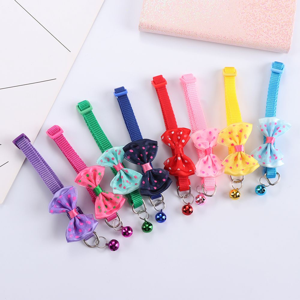 Vòng Cổ Gắn Chuông Có Thể Điều Chỉnh Nhiều Màu Cho Thú Cưng