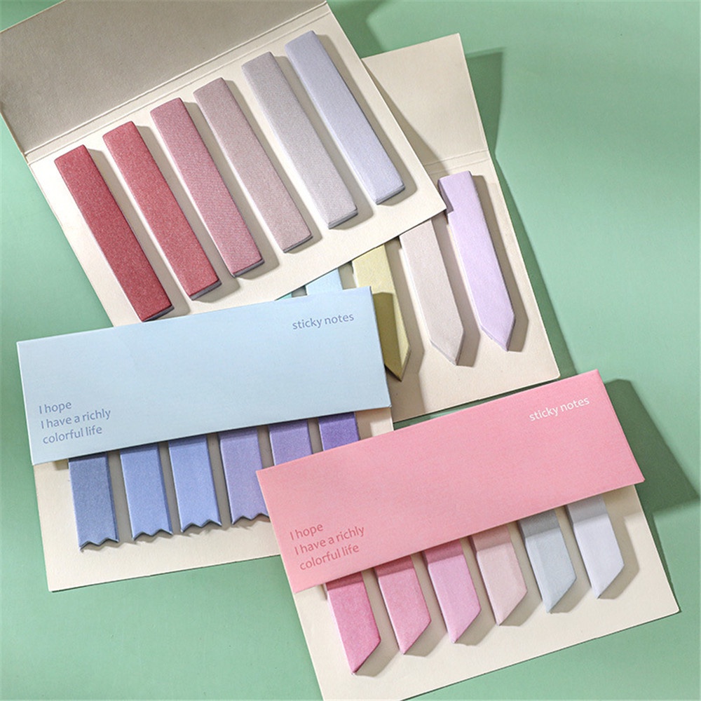 Bộ 120 /200 Giấy Dán Ghi Chú Nhiều Màu Sắc Cho Học Sinh/Văn Phòng