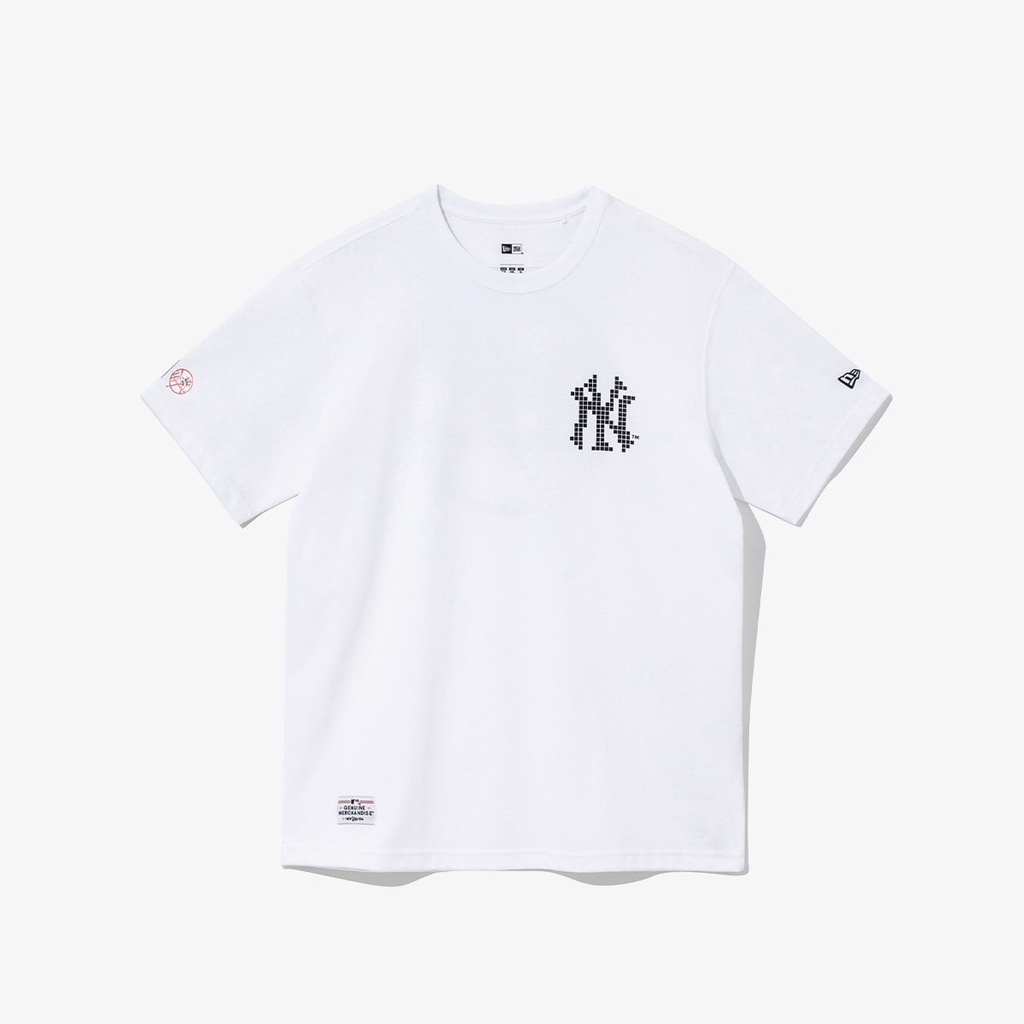 Áo thun New Era logo NY pixel màu Trắng