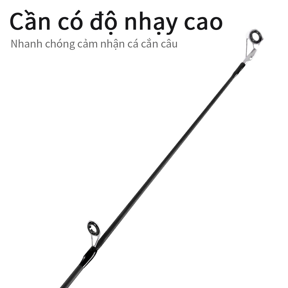 OneTwoFit 1.8M 2 Phần Máy dùng / Mày ngang sợi Carbon Cần Câu