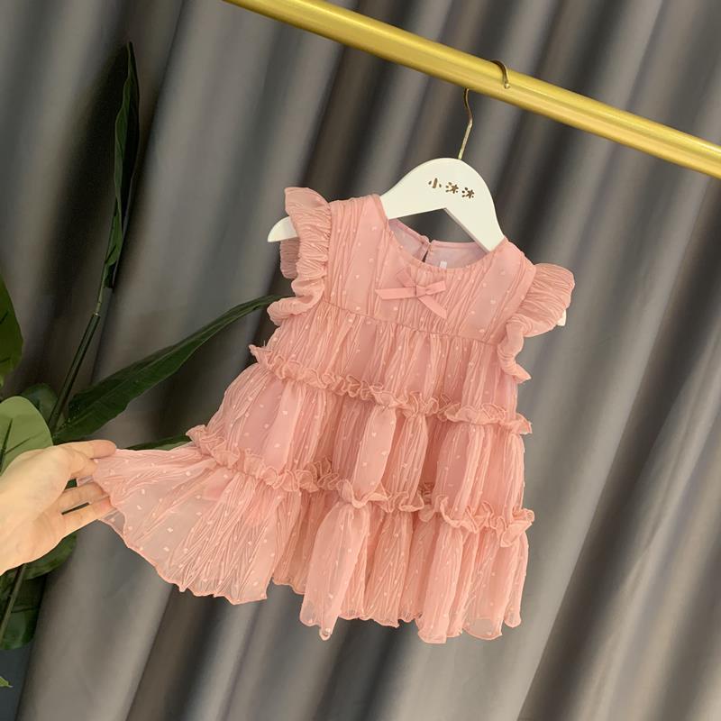 Đầm công chúa phong cách mùa hè 2021 xinh xắn cho bé gái