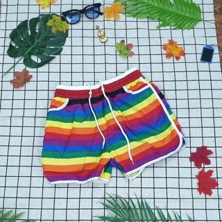 Quần Đi Biển Gia Đình Cầu Vồng Tím - Sắc Màu