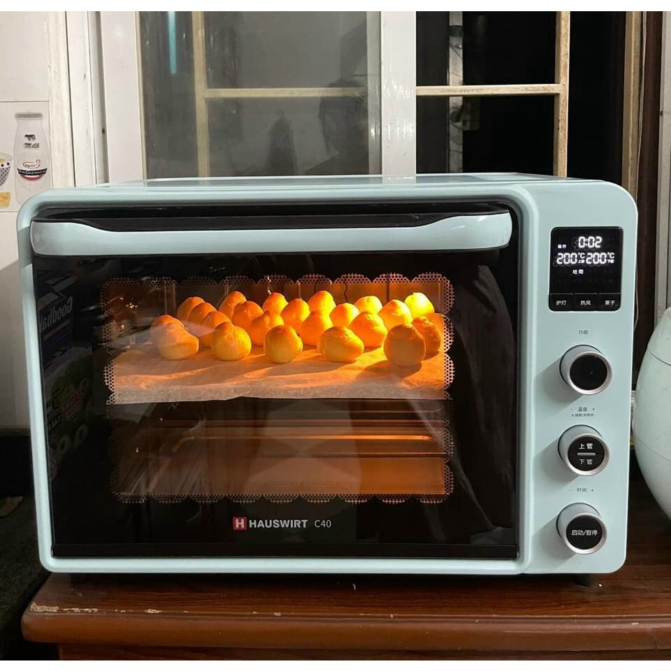 Lò nướng điện tử (bản tiếng Trung)HAUSWIRT C40 (40l) bản 2021 PRO (2 lớp kính) chuẩn nhiệt Nội địa T