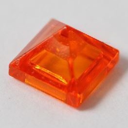 LEGO Gạch 1x1x2/3 45° Hình Chóp Màu Cam Chói Trong Suốt ID 6127035 22388