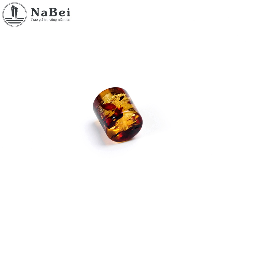 Charm Lu Thống Hổ Phách Tự Nhiên Mix Vòng Tay Cho Nam Nữ NB99 - Phong Thuỷ NaBei Store