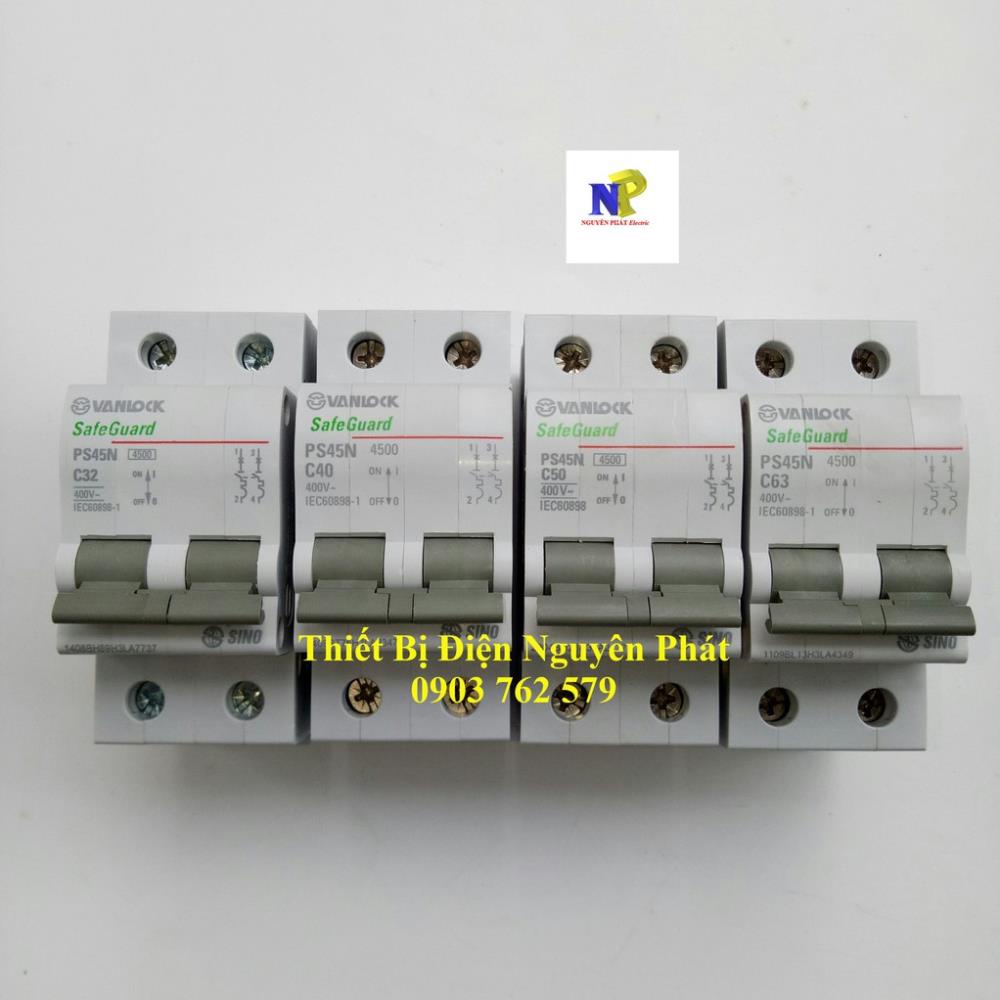 Cầu Dao Tự Động MCB 2P  4.5kA PS45N
