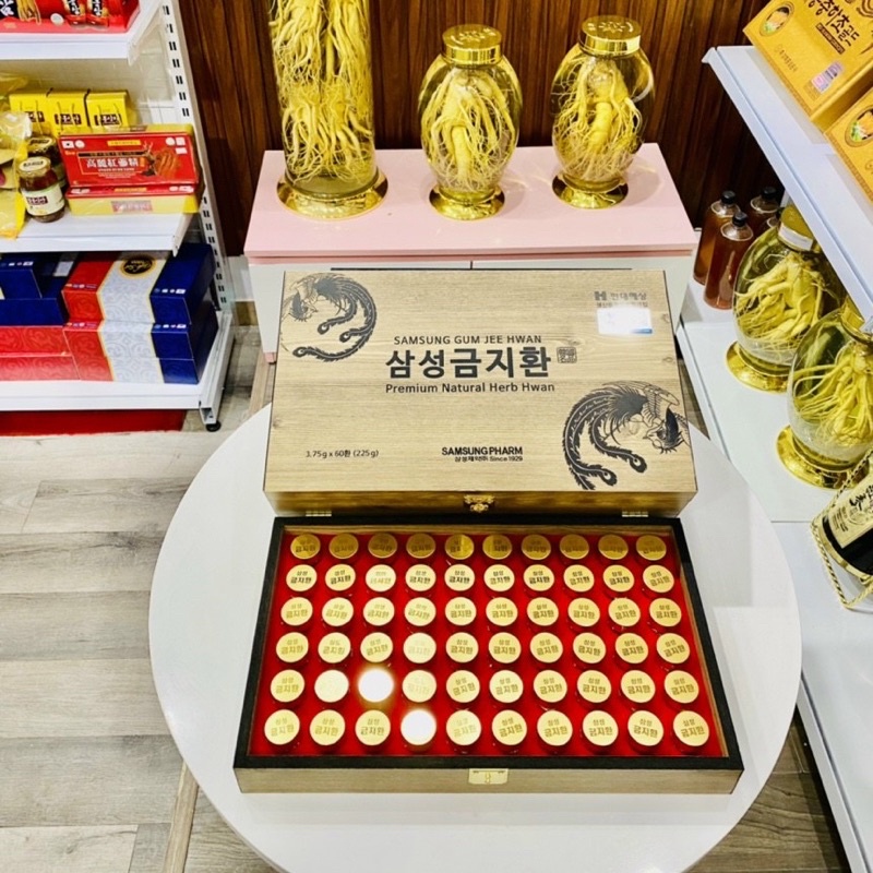 An Cung Ngưu Hoàng Hàn Quốc, Hộp Gỗ 60 Viên
