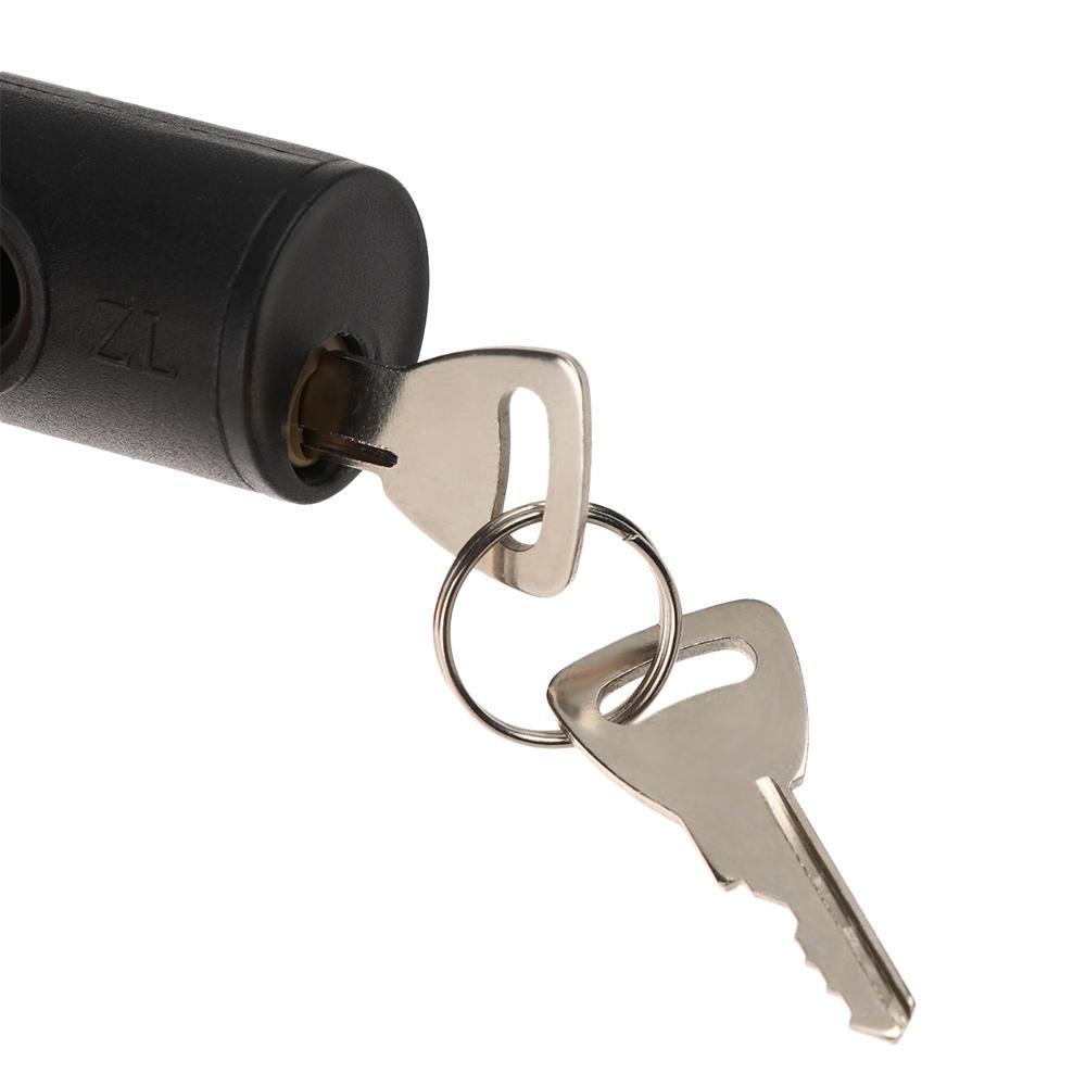 BEAUTY Dây Khóa Xe Đạp Chống Trộm Bằng Thép Kèm 2 Chìa Khóa