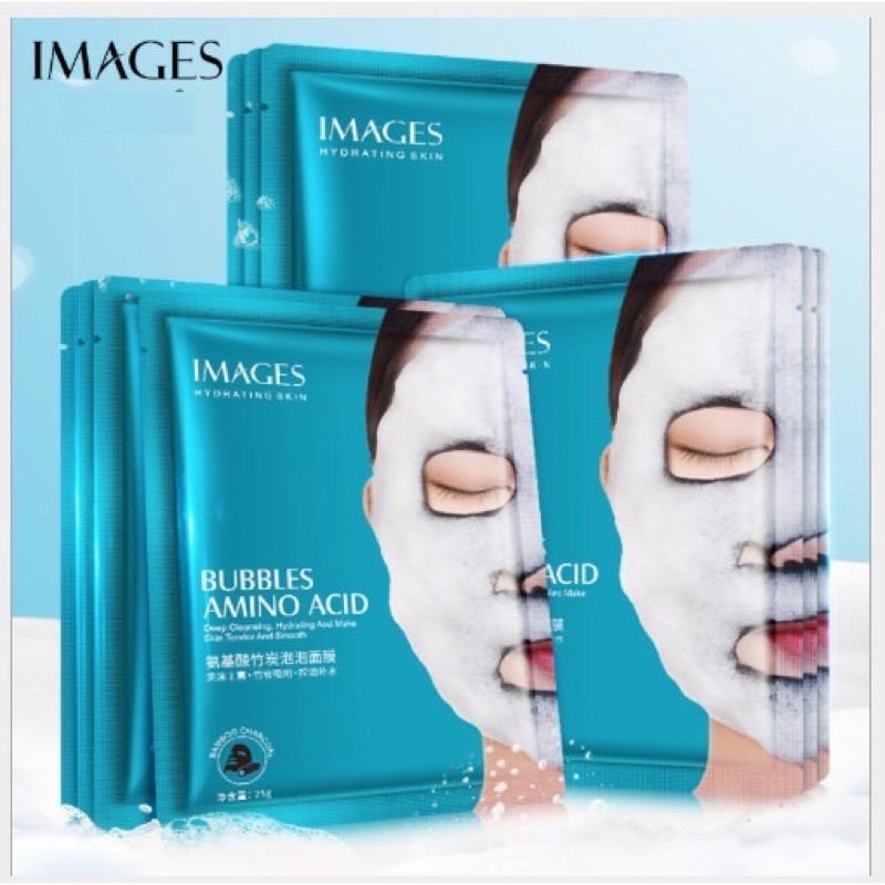 Mặt nạ Thải Độc Dưỡng Trắng Da Hydrating Skin bubbles amino Acid IMAGES