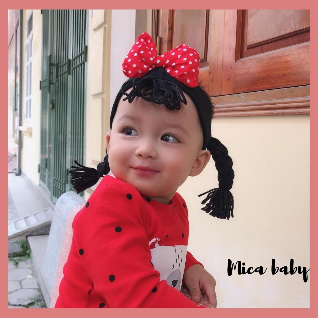 Băng đô, turban tóc giả dễ thương cho bé Mica baby BD51