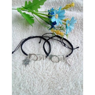 (1 cặp) vòng tay cặp đôi bện dây