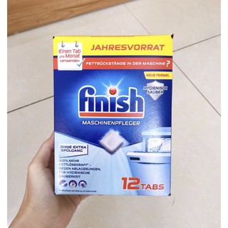 VIÊN VỆ SINH MÁY RỬA BÁT Finish - Hộp 12 viên ( Hàng nội địa Đức )