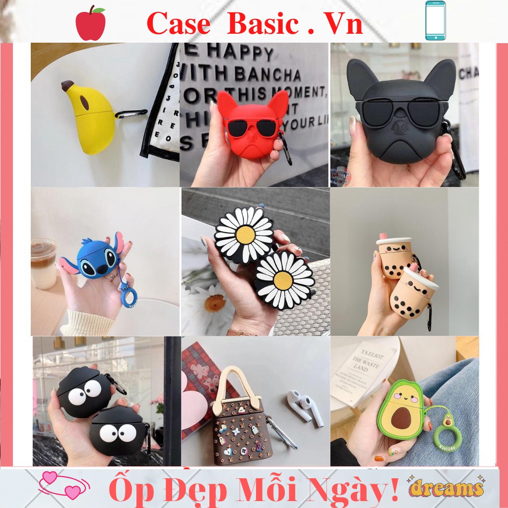 Case Vỏ Bao Airpod 1 2  Đựng tai nghe không dây airpods i11 i12 i18 ...Vỏ Bọc Tai Nghe Hàng Cao Cấp