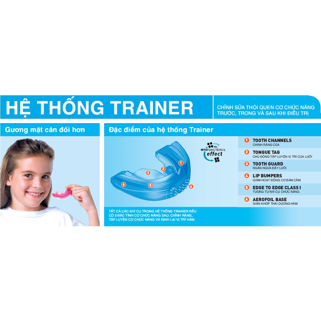 Dụng Cụ Niềng Răng Tại Nhà ( 2 giai đoạn) TRAINER T4K AUSTRALIA