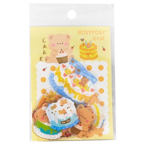 Thùng rác để bàn mini có nắp đậy hình chú gấu đáng yêu