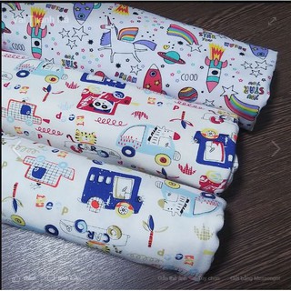 Set vải cotton cho bé trai