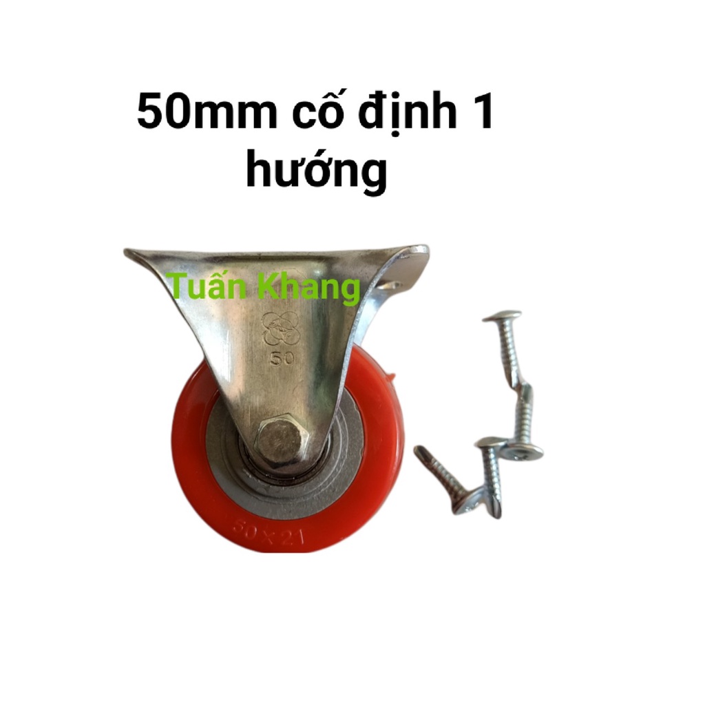 Bánh xe 50mm x 21mm bánh có sử dụng bạc đạn