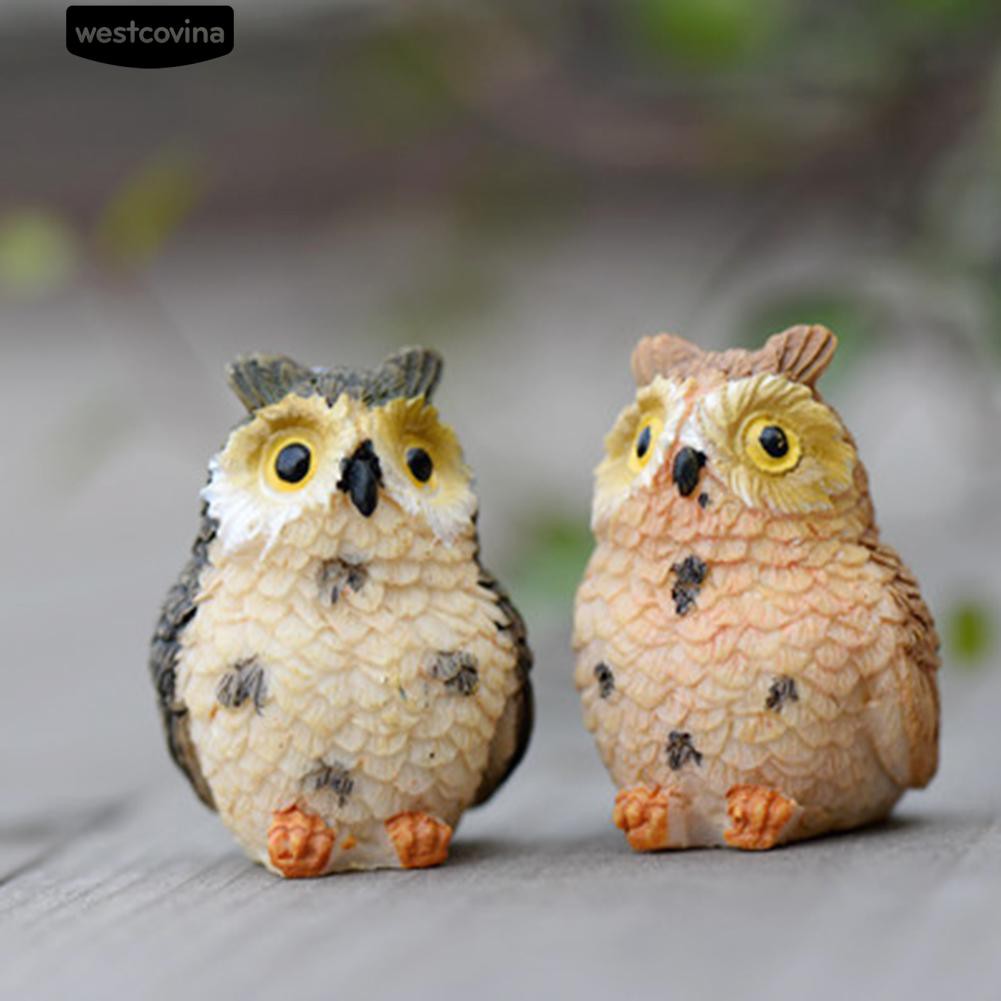 Mô Hình Cú Mèo Mini Trang Trí Đáng Yêu