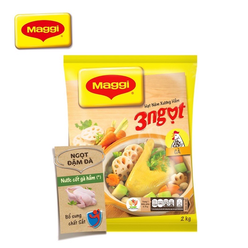 Hạt nêm  Maggi thịt gà ngon ngon - túi 2kg