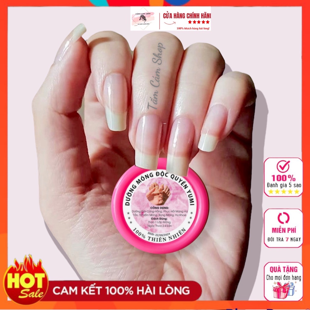 Dưỡng Móng Độc Quyền Yumi ,dưỡng móng tay dài cứng,phục hồi móng hư tổn,hết bọng móng hư khóe