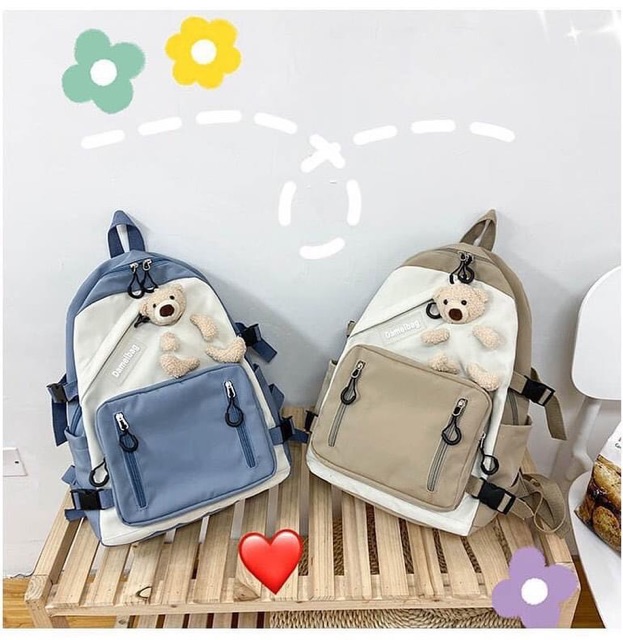 BALO NỮ THỜI TRANG HÀN QUỐC CHÚ GẤU DAMEIBAG