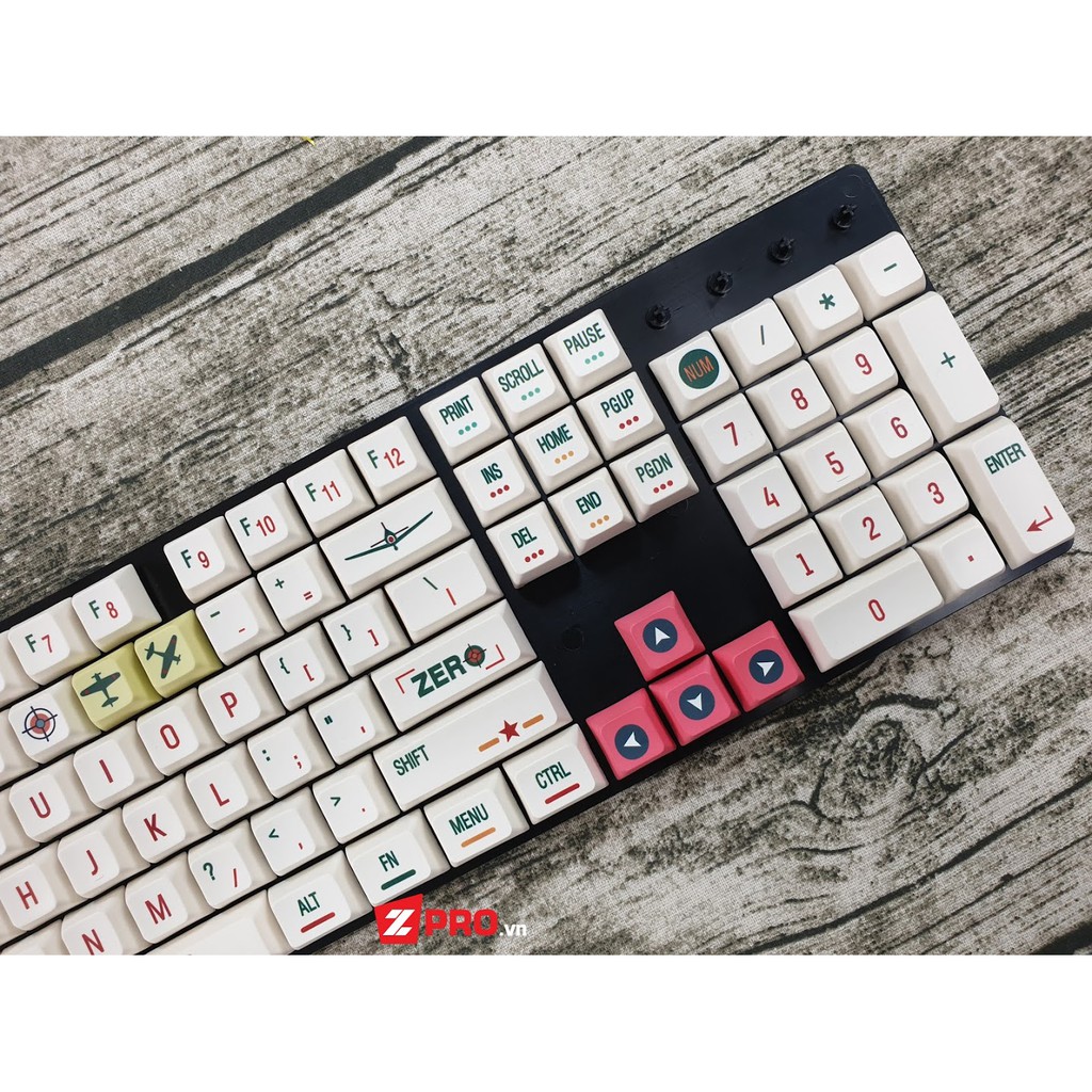 Bộ Keycap Mitsubishi Zero Fighter 136 Phím (CLONE)