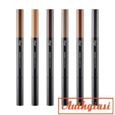 Chì kẻ mày TFS Designing Eyebrow Pencil The Face Shop 2 đầu 01-06 kẻ cực thích -kiwikiwi