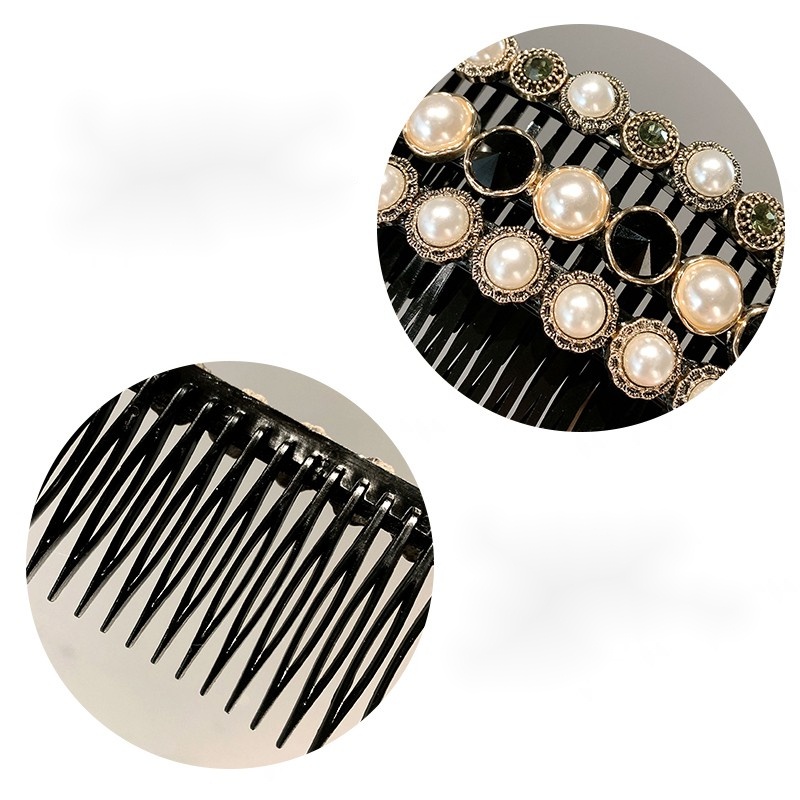 Kẹp Tóc Mái Ngang Đính Ngọc Trai Nhân Tạo Thời Trang Mùa Hè Cho Nữ