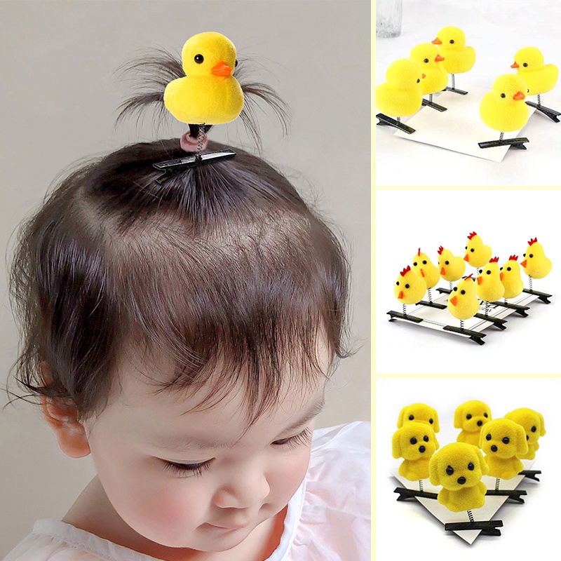 Kẹp tóc trang trí thú bông dễ thương cho nữ