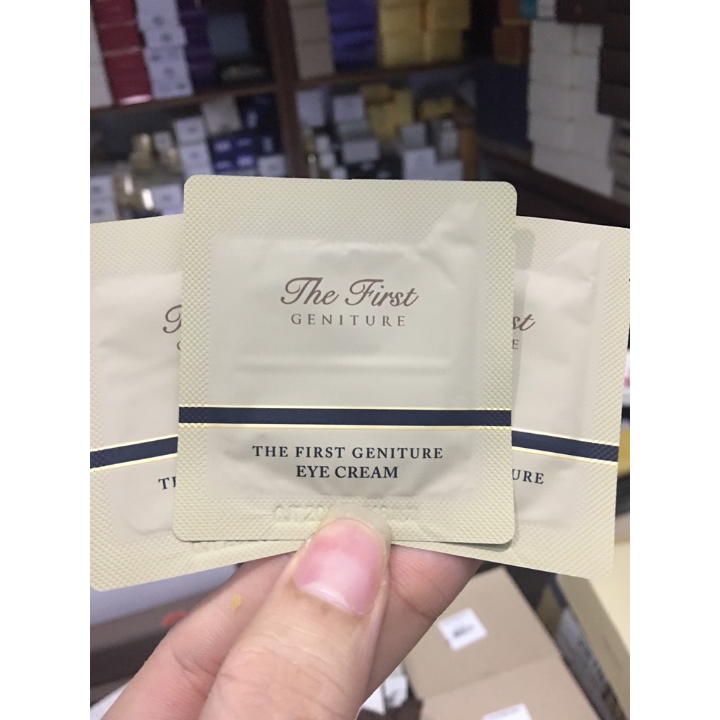 combo 10 Gói sample Kem Dưỡng Mắt OHUI The First Geniture Eye Cream