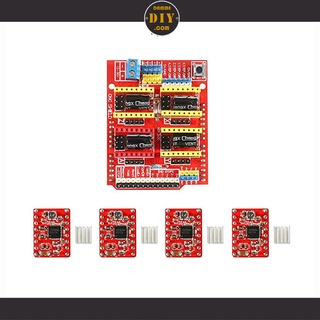 Combo cnc shield v3 và 4 driver a4988