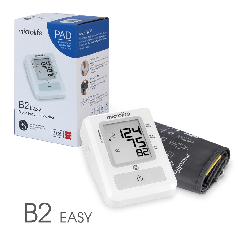 Máy đo huyết áp bắp tay Microlife B2 Easy - Bảo hành 5 năm chính hãng