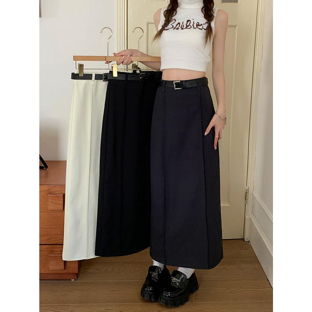 Chân Váy Dáng Dài Phối Thắt Lưng Mỏng Thời Trang Nữ Sành Điệu 61552