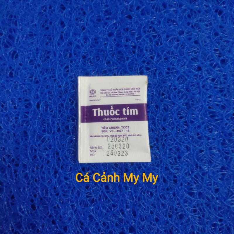 Thuốc tím sát khuẩn hồ cá loại gói 1gram